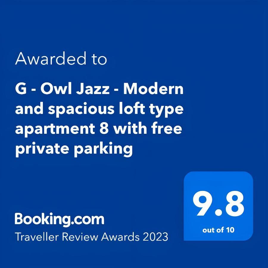 G - Owl Jazz -Modern Loft Type Apartment 18 With Big Roof Terrace And Free Private Parking カウナス エクステリア 写真