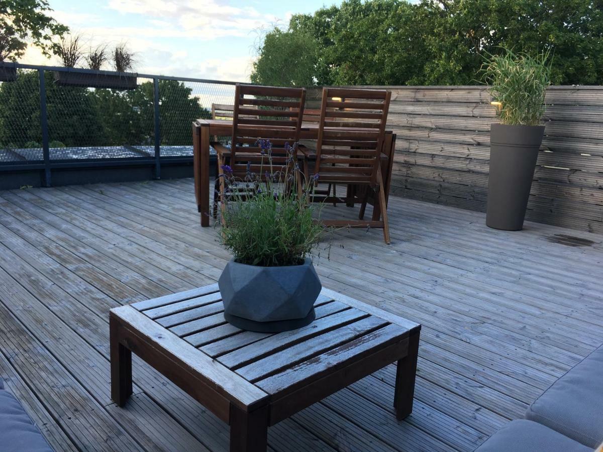 G - Owl Jazz -Modern Loft Type Apartment 18 With Big Roof Terrace And Free Private Parking カウナス エクステリア 写真